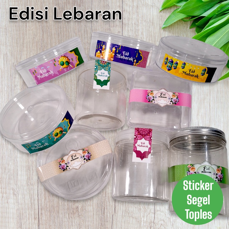 Jual Sticker Segel Toples Eid Mubarak Lebar Idul Fitri Warna Warni Mix