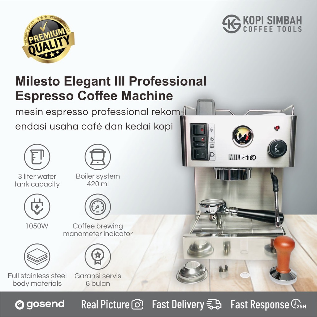 Jual Mesin Kopi Espresso Milesto Elegant Alat Seduh Pembuat Expreso