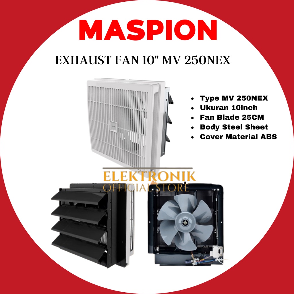 Jual Maspion Dinding Exhaust Fan Cm Mv Nex Exhaust Dinding