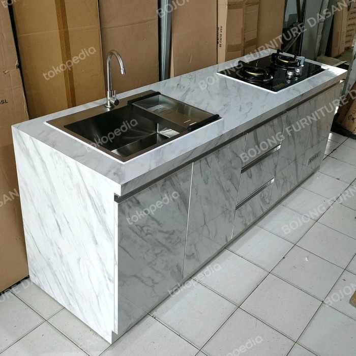 Jual Rak Dapur Kitchen Set Bawah Minimalis Dapur Kompor Tanam Sink