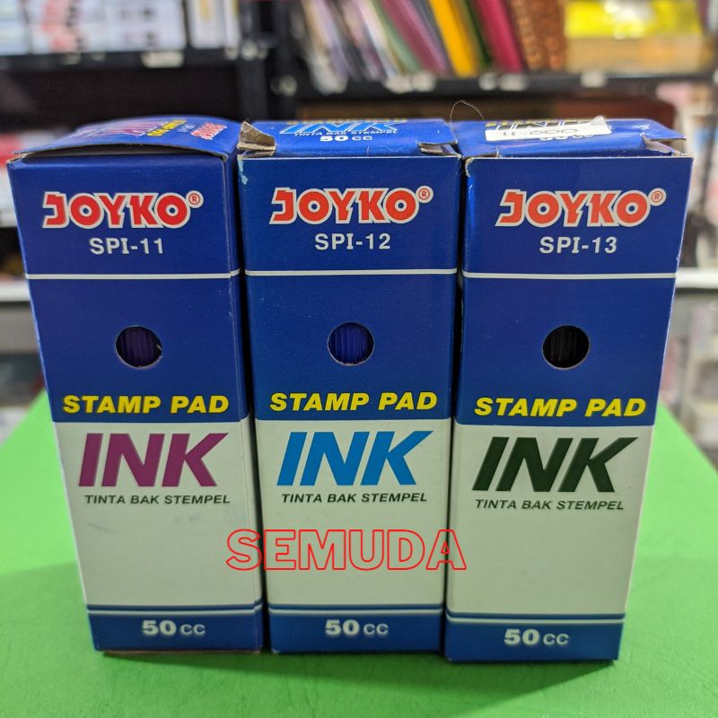 Jual Stamp Pad Ink Hitam Biru Dan Ungu Refill Tinta Stempel Joyko