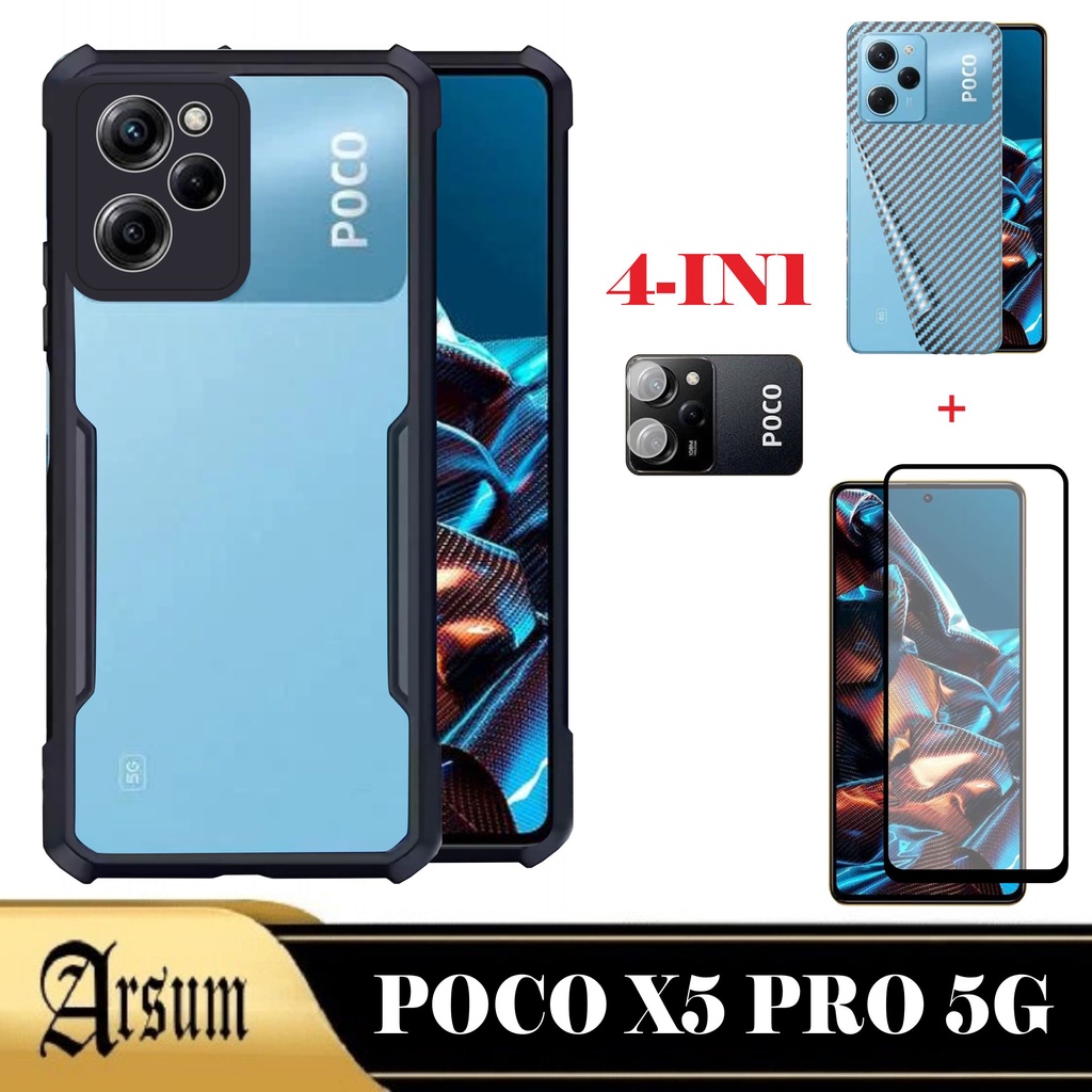 Jual Paket In Casing Transparan Xiaomi Poco X Pro G Redmi Note