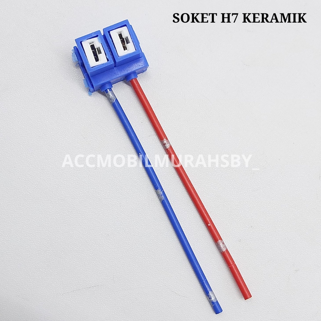 Jual Pcs Adapter Konektor Socket Female H Bahan Keramik Dengan Kabel