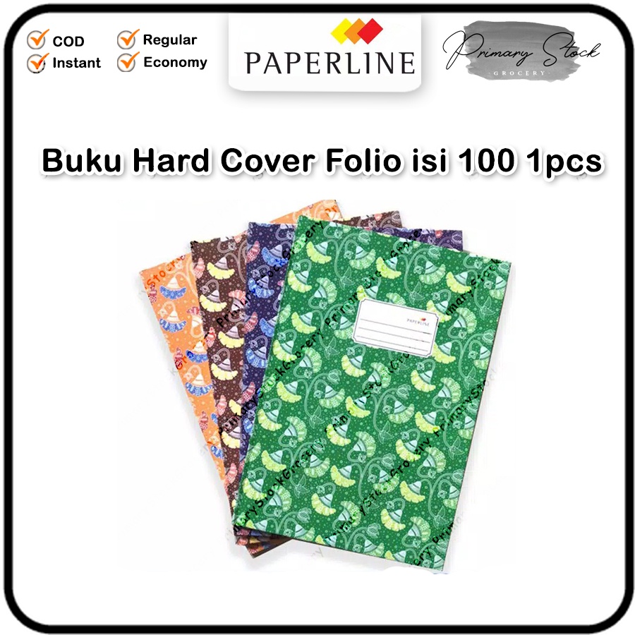 Jual Buku Hard Cover Folio 100 Lembar Hardcover Paperline Papperline