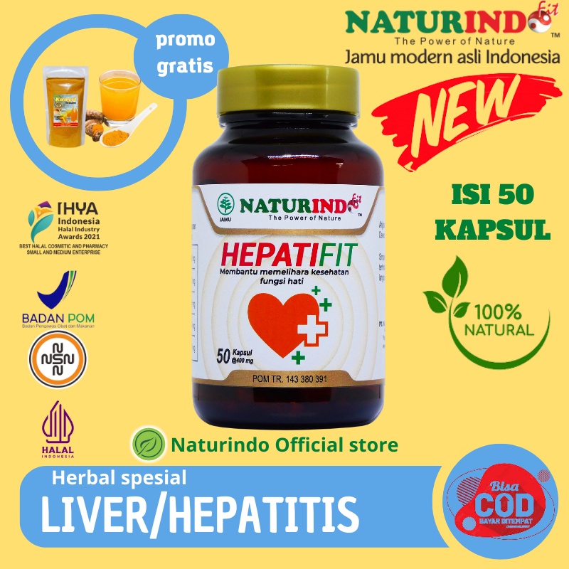 Jual Obat Herbal Liver Hepatifit Isi 50 Kapsul Naturindo Shopee Indonesia