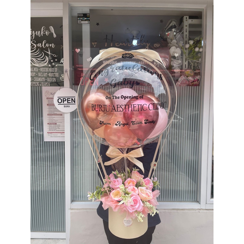 Jual Ready Jakarta Hari Jadi Buket Balon Balloon Flower Bucket For