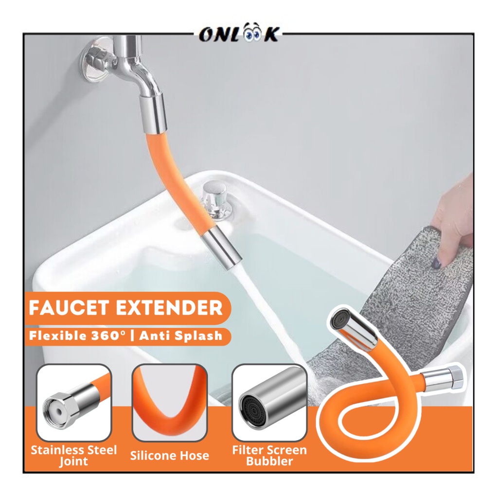 Jual Sambungan Kran Air Flexible 20CM 30CM 50CM Faucet Extender