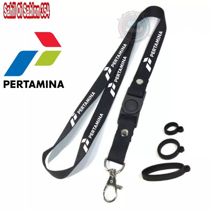 Jual Tali Lanyard Pertamina Gantungan Id Card Gantungan Kunci