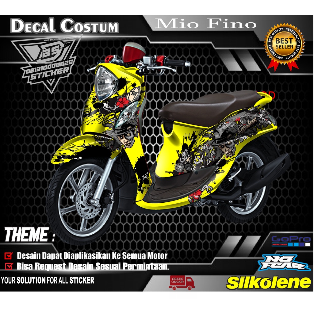 Jual STICKER DECAL YAMAHA MIO FINO GRANDE DEKAL STIKER MIO FINO