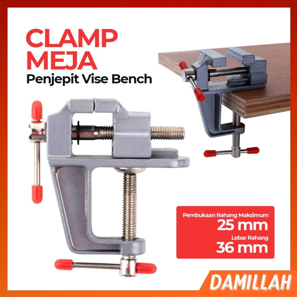 Jual Catok Meja Ragum Mini Clamp Penjepit Kayu Besi Catok Meja Mini