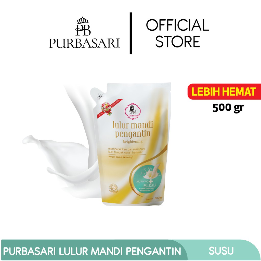 Jual Purbasari Lulur Mandi Pengantin Susu 500 Gr Bengkoang Mutiara