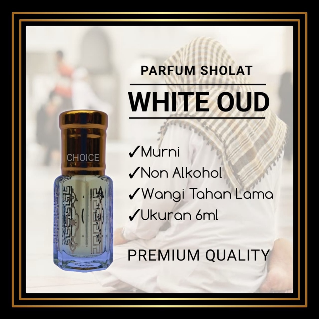 Jual Parfum White Oud Minyak Wangi Sholat Murni Non Alkohol Parfum