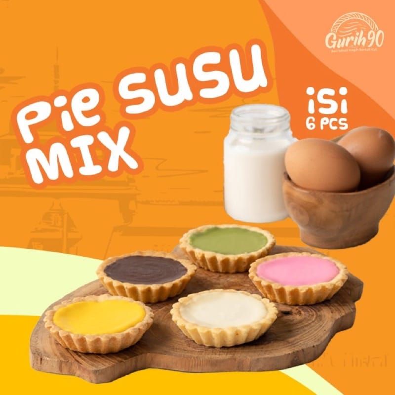 Jual Pie Susu Bandung Mix Original Coklat Matcha Green Tea Banana