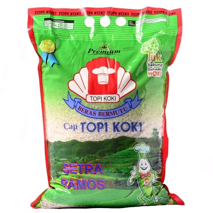 Jual Beras Topi Koki Setra Ramos Kg Shopee Indonesia