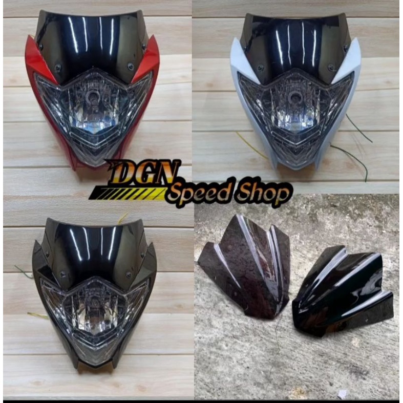 Jual PAKET MURAH REFLEKTOR SATRIA FU FACELIFT PLUS VISOR MODEL SLIP