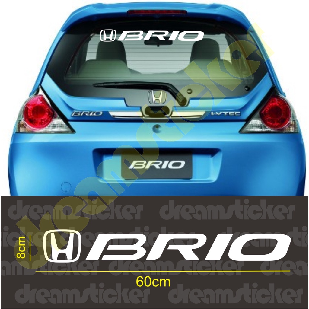 Jual Sticker Stiker Mobil Honda Brio Kaca Belakang Shopee Indonesia