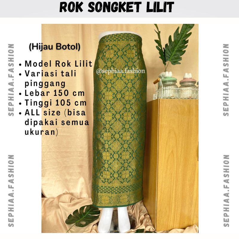 Jual Rok Songket Lilit Palembang Bawahan Motif Songket Terbaru Rok