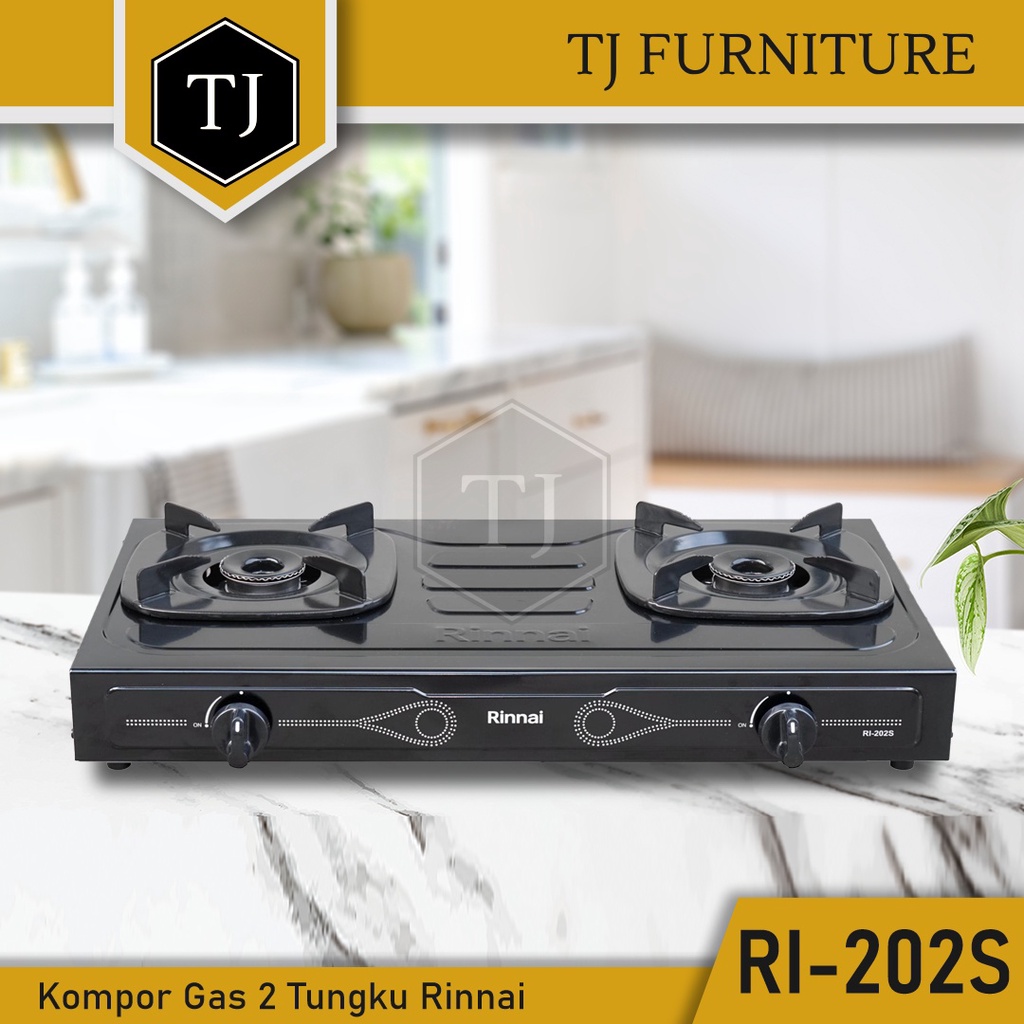 Jual Rinnai Kompor Gas 2 Tungku Sun Burner RI 202S RI 202 S