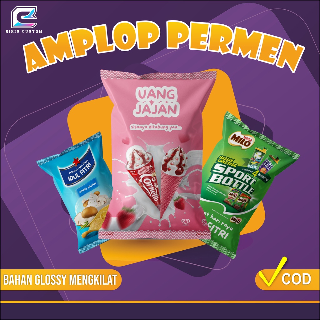 Jual Amplop Lebaran Permen Lucu Dan Unik Idul Fitri 2024 Isi 5pcs