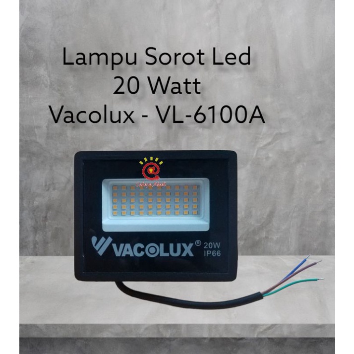 Jual Lampu Kap Sorot Flood Light Led W Watt Outdoor Vacolux Vl