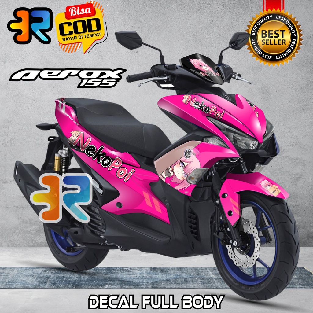 Jual Decal Aerox 155 Old Stiker Full Body Variasi Desain Nekopoi