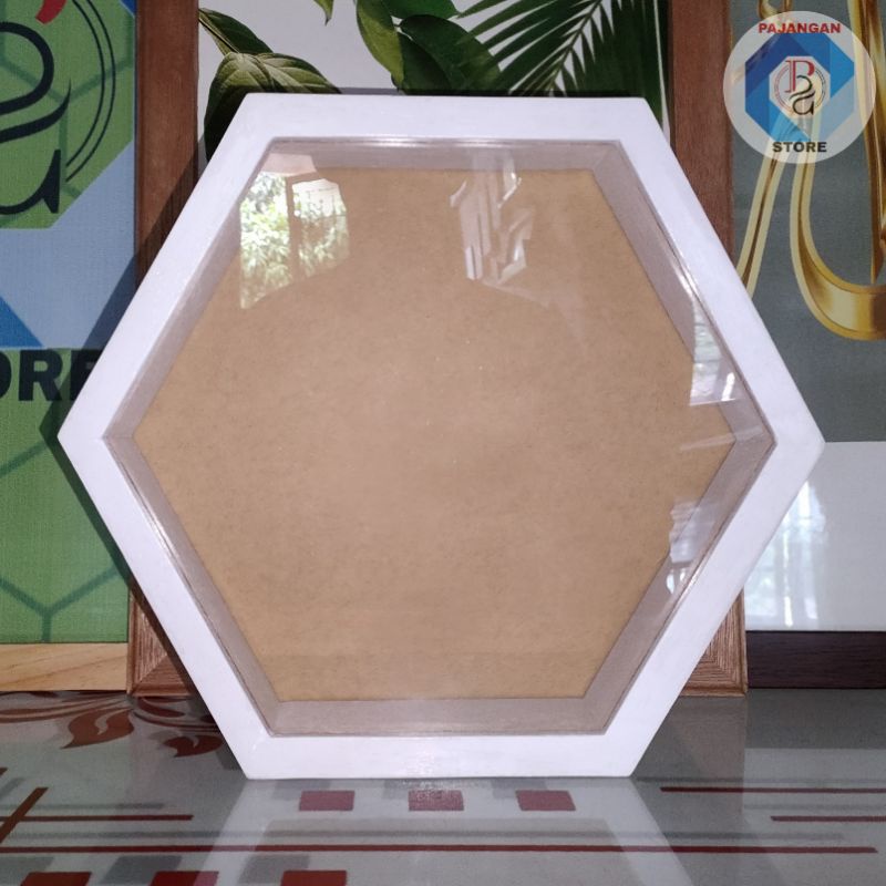 Jual Bingkai D Hexagonal Mahar Acrylic Frame D Hexagonal Segi Enam