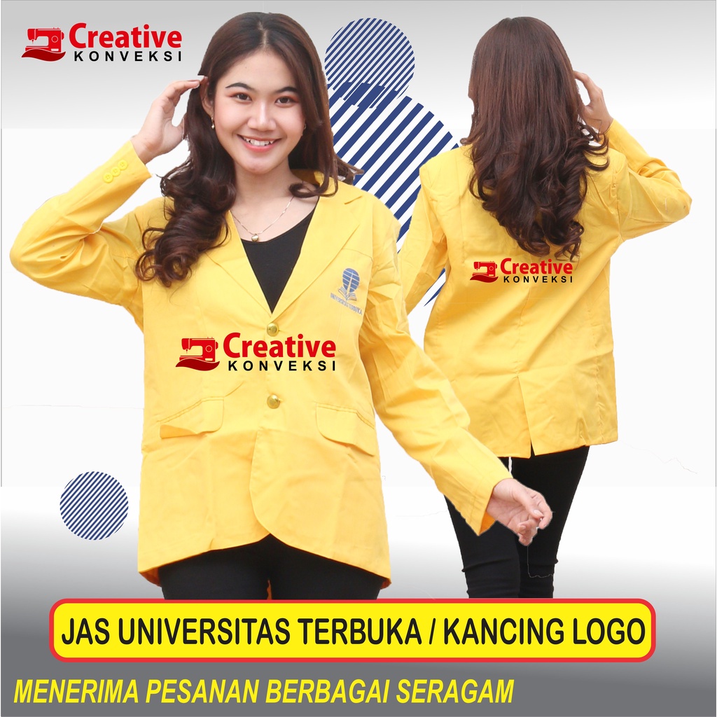 Jual Bisa Cod Jas Almamater Universitas Terbuka Ut Kancing Logo