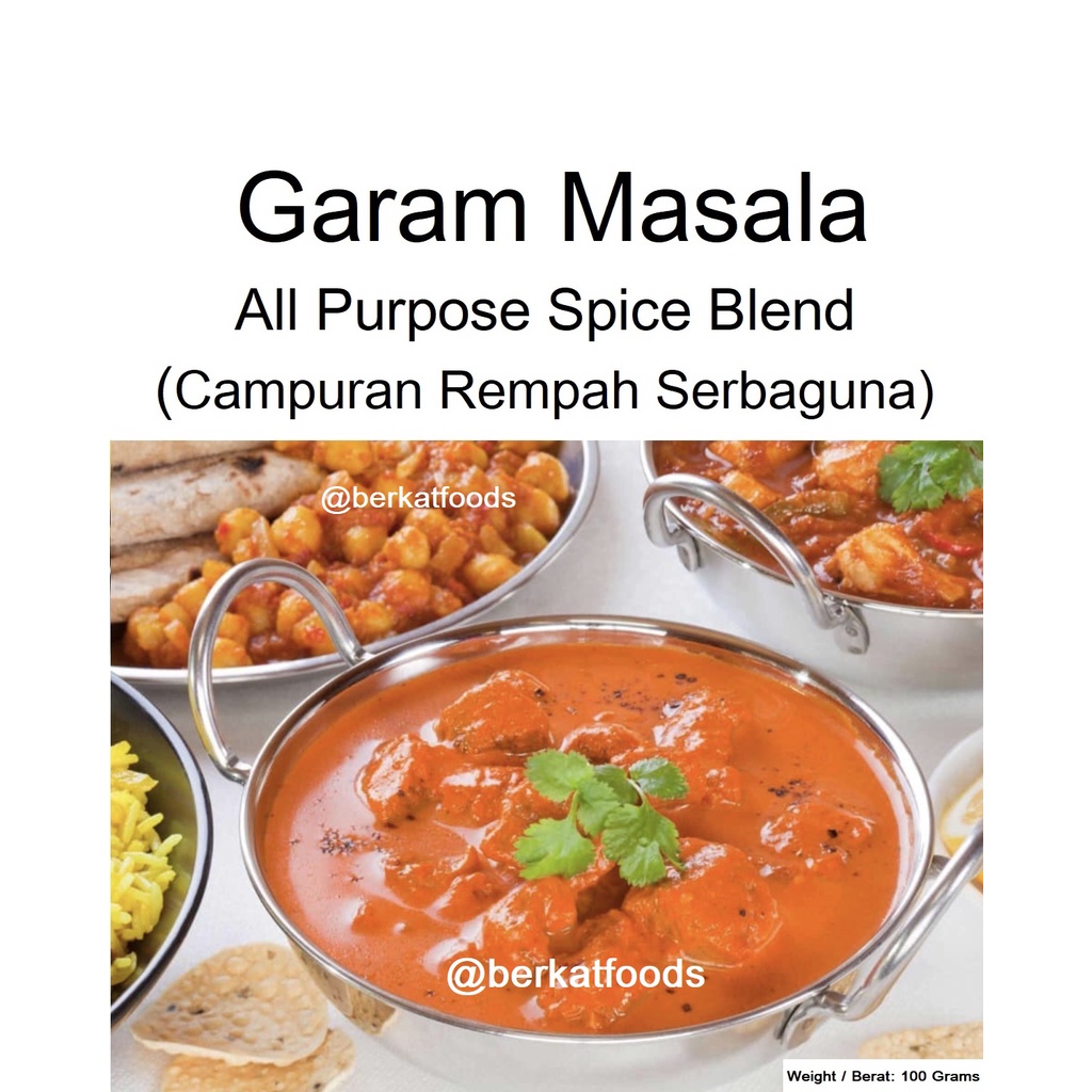 Jual Garam Masala Powder Pure Bubuk Rempah Murni Masak Masakan India