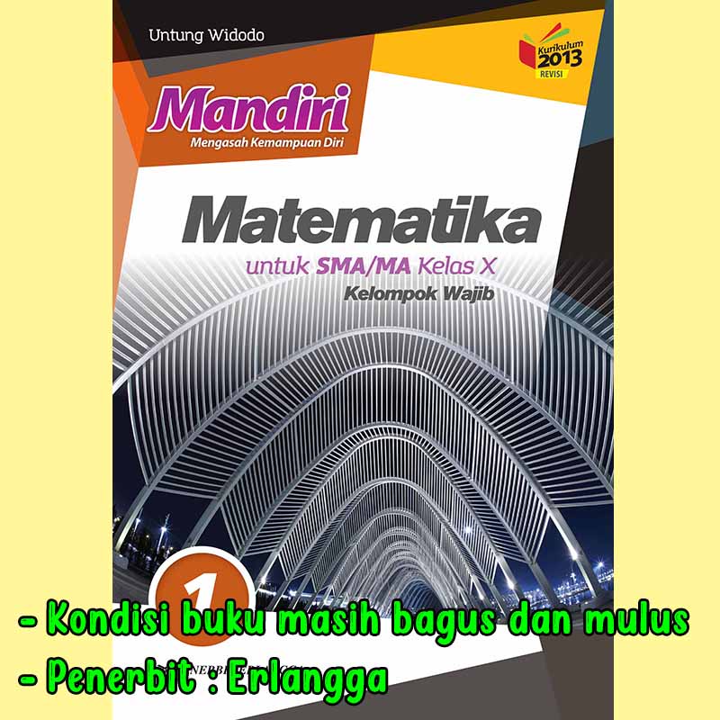 Jual Buku Mandiri Matematika Erlangga Kelas X Sma Shopee Indonesia