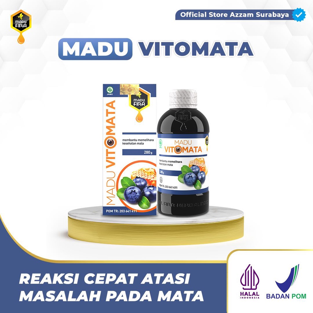 Jual Madu Vitomata Obat Mata Buram Minus Katarak Glukoma Merah Dan