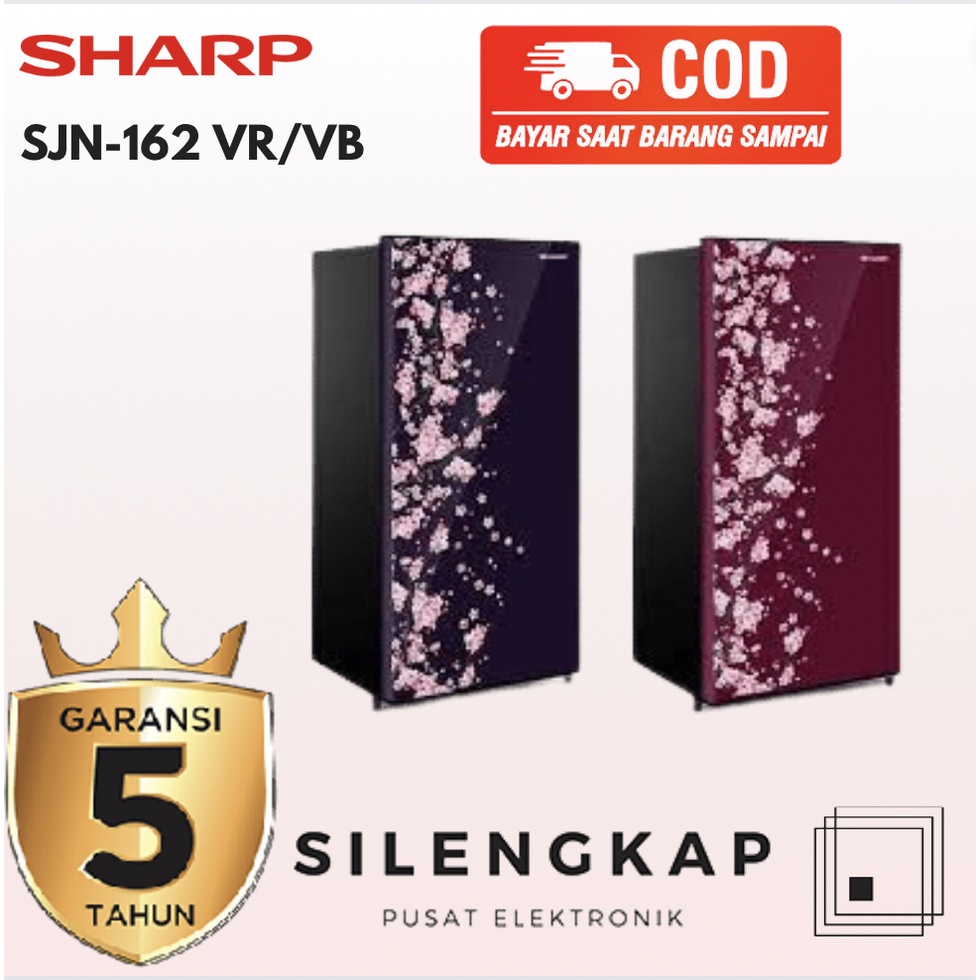 Jual Kulkas 1 Pintu Sharp Sakura SJ N162D VB VR Shopee Indonesia