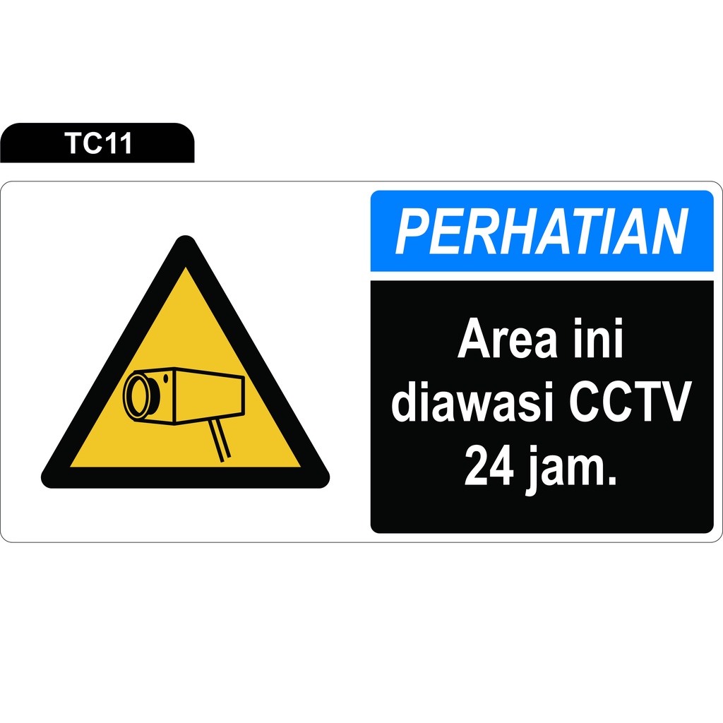 Jual Rambu Area Ini Diawasi Cctv Jam Sticker Only Shopee Indonesia