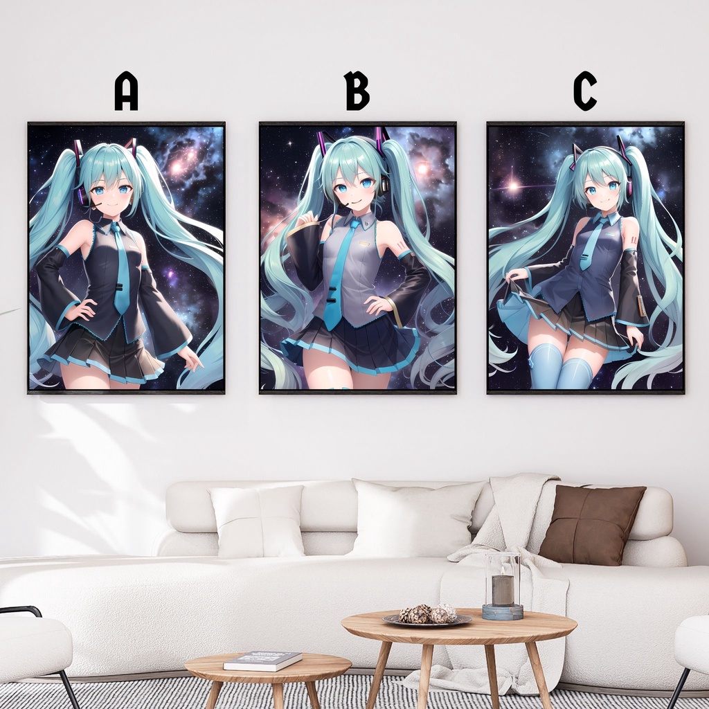 Jual Fantasy Art Wall Decor Hatsune Miku 3 Dekorasi Hiasan Pajangan