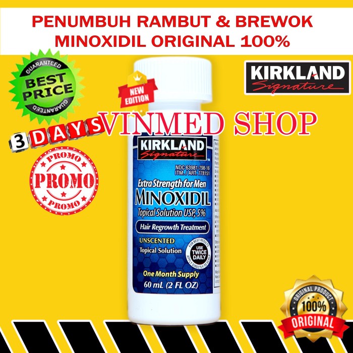 Jual PAKET HEMAT KIRKLAND MINOXIDIL 5 BIOTIN 10 000MCG Shopee Indonesia