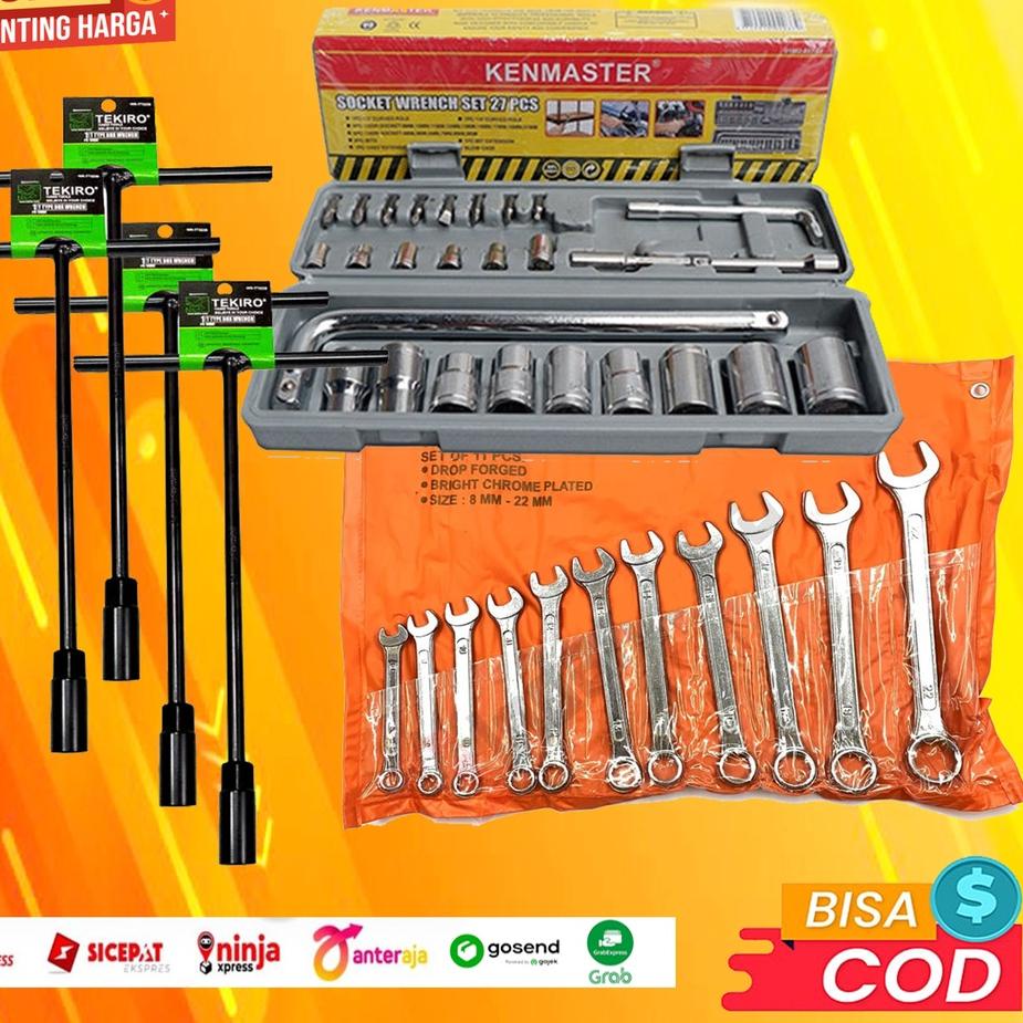 Jual SATU PAKET Kunci Shock Sok Set 27 Pcs Merek Kenmaster Original