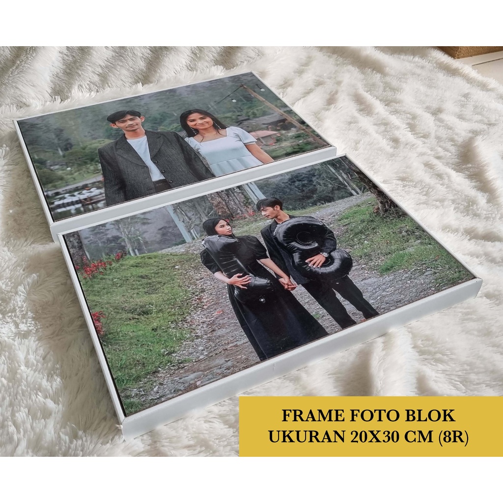 Jual CETAK FOTO BINGKAI UKURAN 20x30 8R CM LAMINASI FRAME FOTO