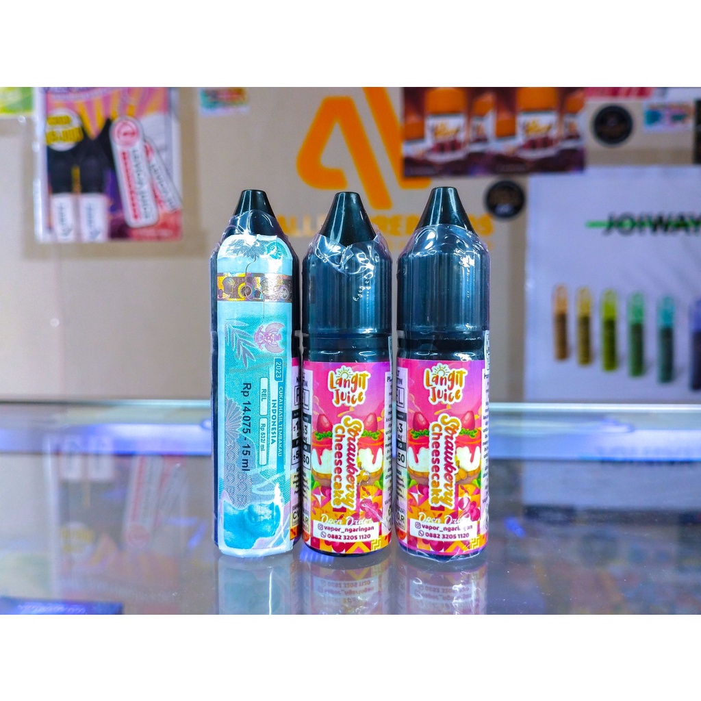 Jual Liquid Freebase Ml Terbaru Langit Juice Strawberry Cheesecake