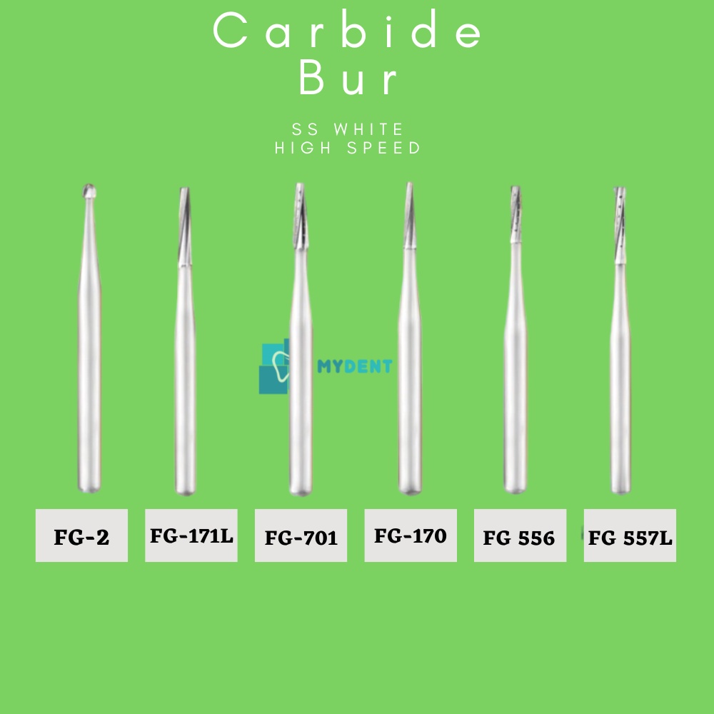 Jual Carbide Bur Ss White High Speed Bur Tulang Fissure Bur Dental