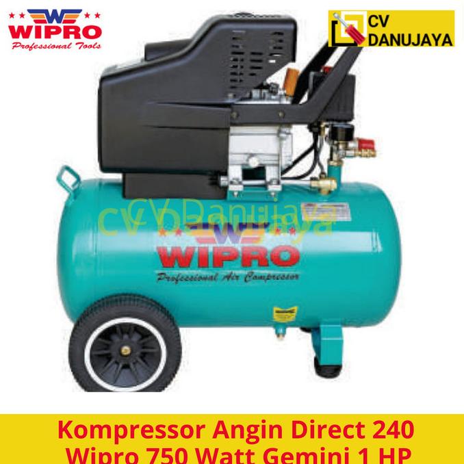 Jual Kompresor Compressor Direct 1HP 220V Tangki 24 Liter Wipro Gemini