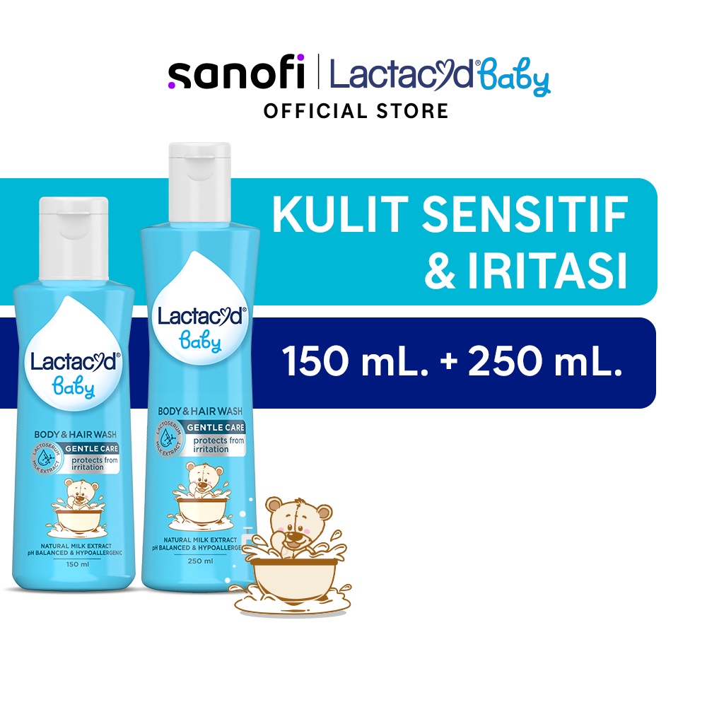 Jual Lactacyd Baby Gentle Care In Body Wash And Hair Shampoo Ml