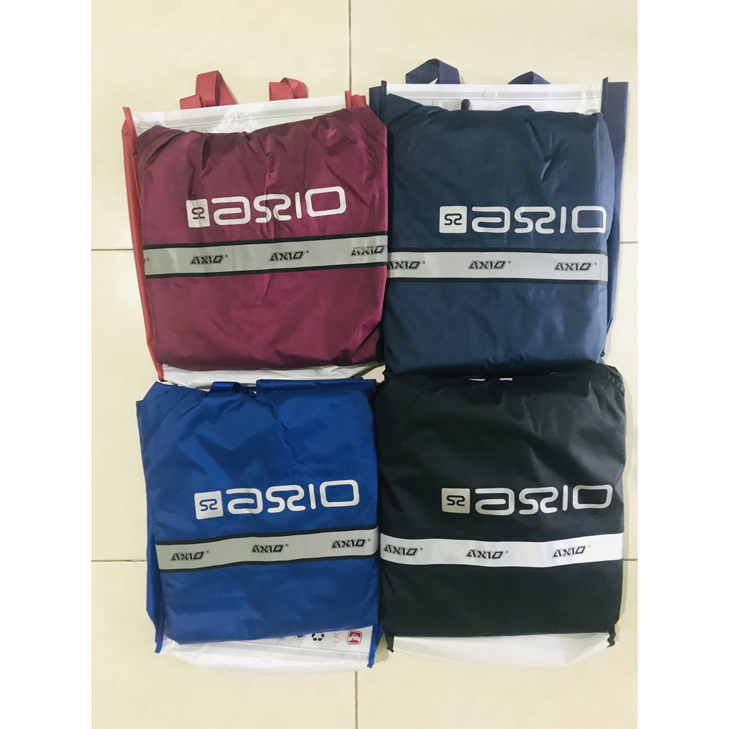 Jual Jas Hujan Axio 882 Original Setelan Jaket Celana LIST FULL SILVER