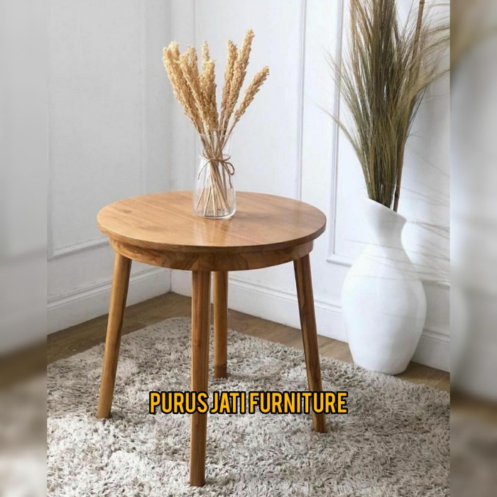 Jual Meja Sudut Coffee Table Meja Ngopi Meja Majalah Bahan Kayu Jati