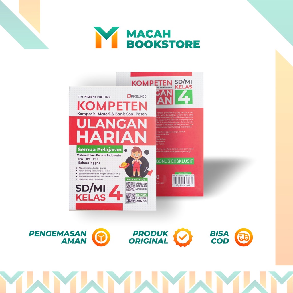 Jual Buku Kompeten Ulangan Harian Sd Mi Semua Pelajaran Kelas Sd Mi