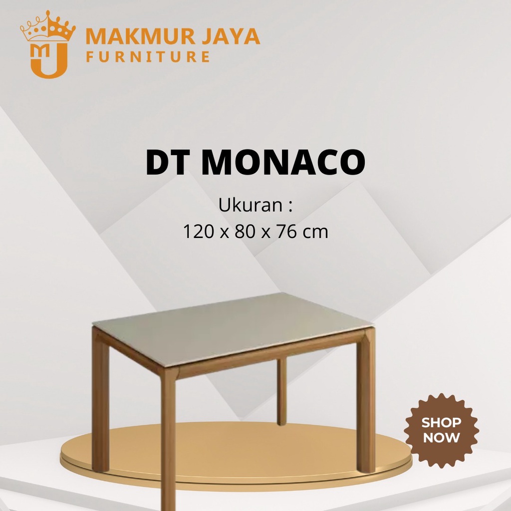 Jual MEJA MAKAN DINING TABLE DT MONACO SIANTANO Shopee Indonesia