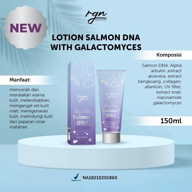 Jual Lotion Salmon DNA With Galactomyces RGN 150ml BPOM Shopee