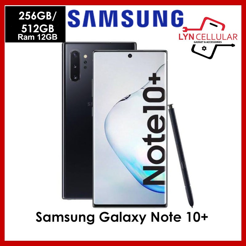 Jual SAMSUNG GALAXY NOTE 10 Plus 512GB 256GB JAMIN ORIGINAL 100