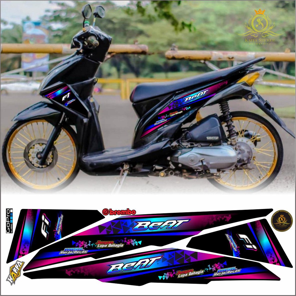 Jual Sticker Striping Beat Fi Lama Variasi Lis Motor Beat Fi Old Lama