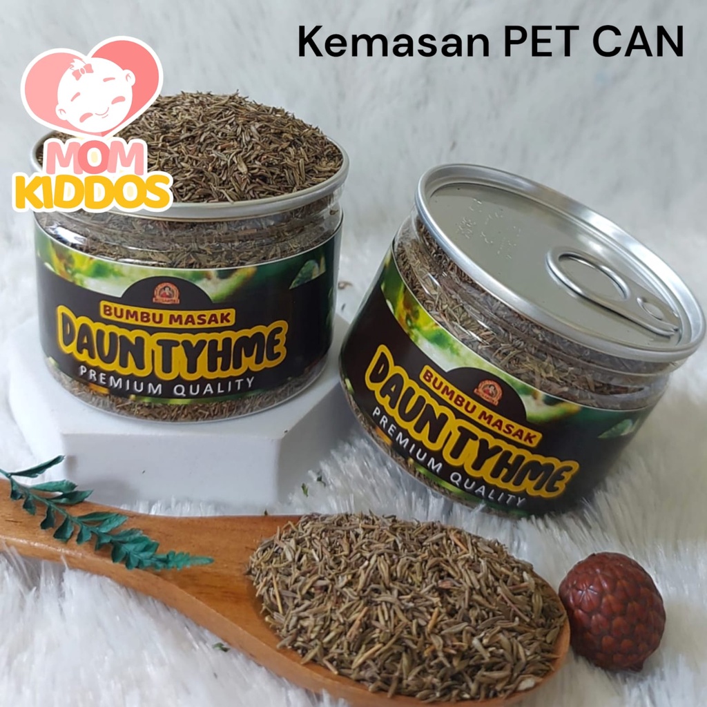 Jual Bumbu Masak Rempah Daun Thyme Kering Premium Kemasan PET CAN