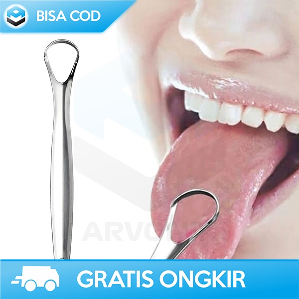 Jual Sikat Pembersih Lidah Stainless Murah Reusable Tongue Cleaner