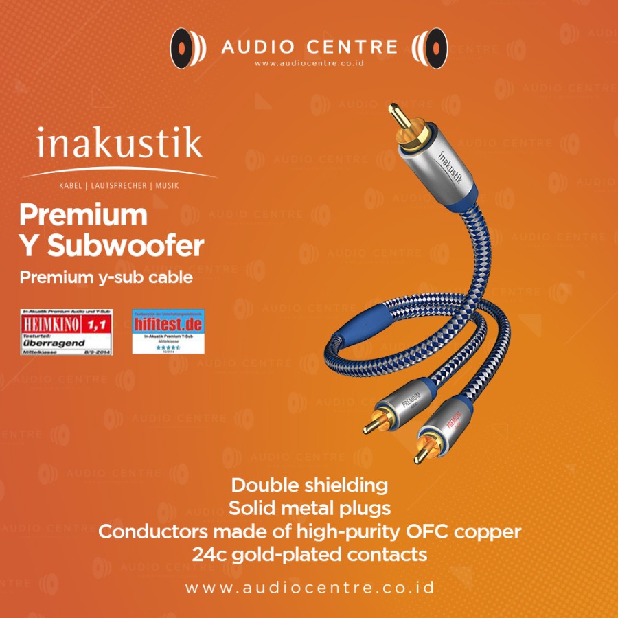 Jual Inakustik Premium Y Subwoofer Kabel M Shopee Indonesia